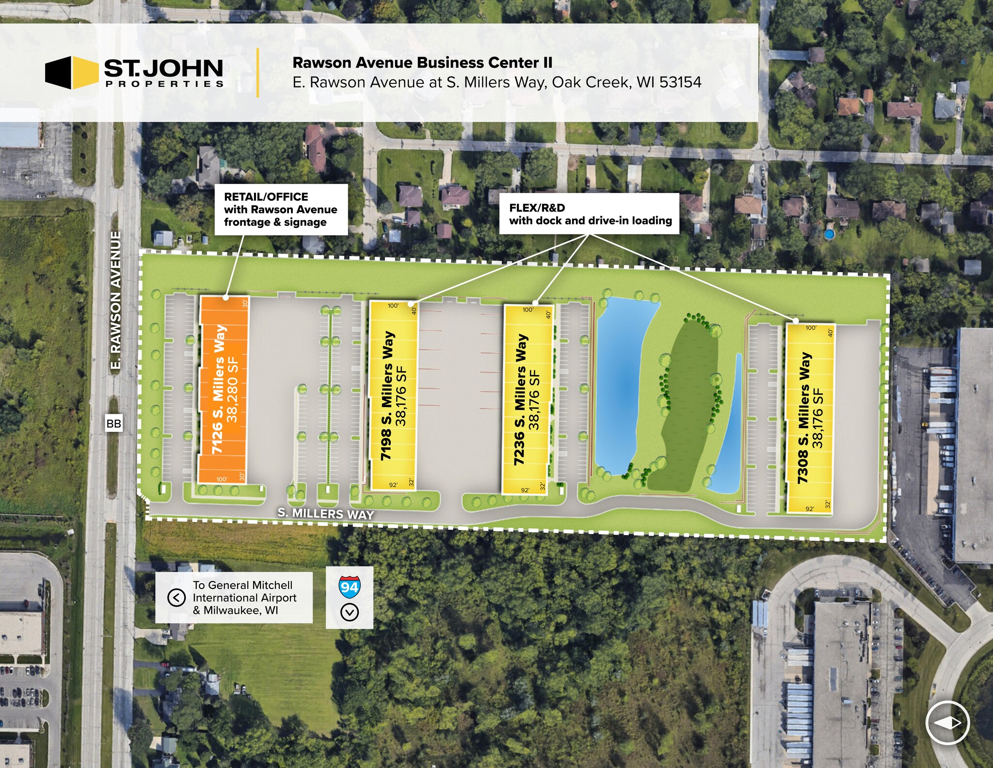 517 E Rawson Ave, Oak Creek, WI à louer Plan de site– Image 1 sur 1