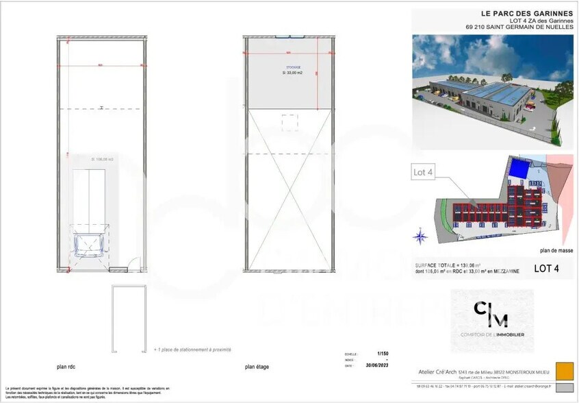 Local d'activités dans Saint-Germain-Nuelles à vendre - Plan de site – Image 3 sur 8