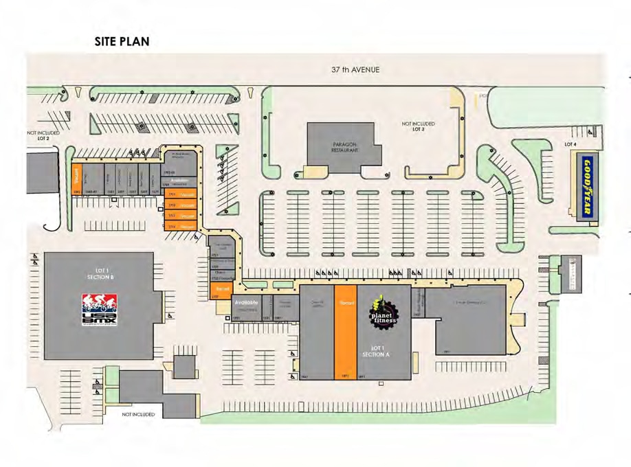 1721-1985 E 37th Ave, Hobart, IN à louer Plan de site– Image 1 sur 1