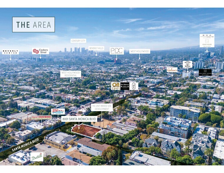 8001 Santa Monica Blvd, West Hollywood, CA à vendre - Photo de l’immeuble – Image 2 sur 12