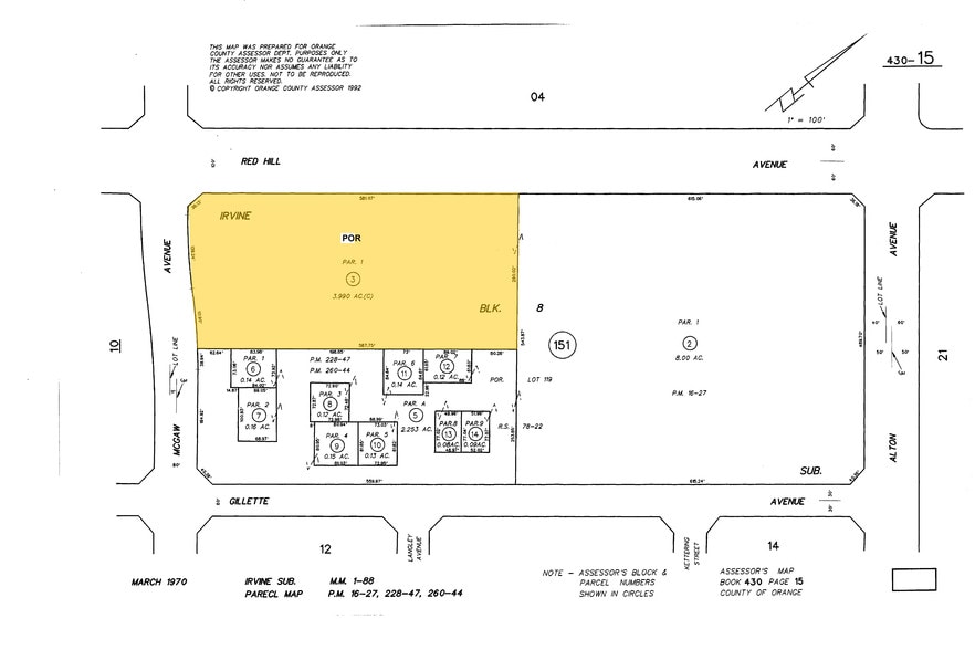 17200-17288 Red Hill Ave, Irvine, CA à louer - Plan cadastral – Image 2 sur 42