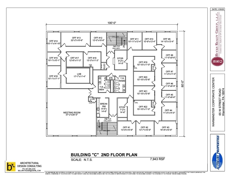65 W Street Rd, Warminster, PA à louer Plan d’étage– Image 1 sur 1