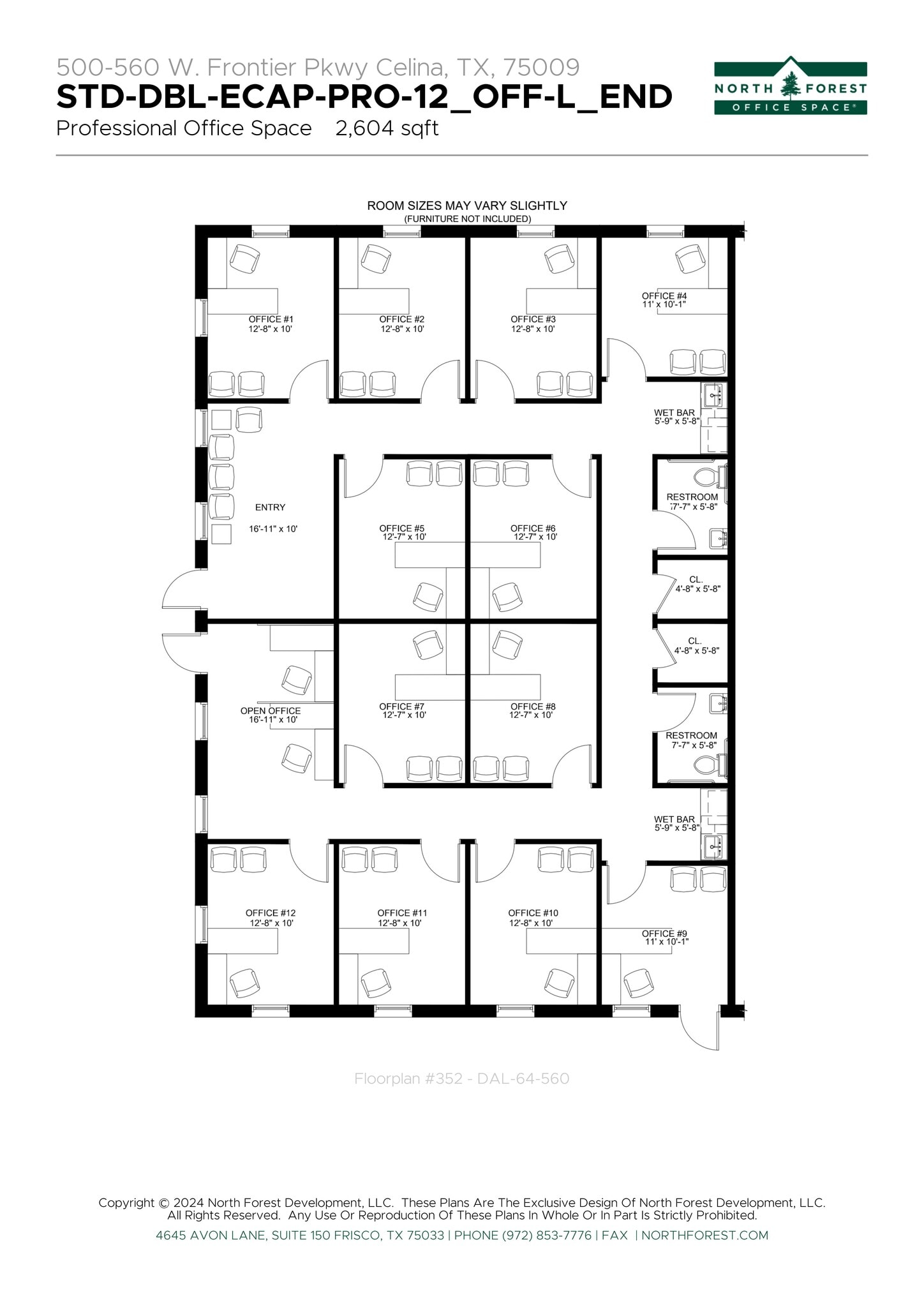 560 W Frontier Pky, Celina, TX à louer Plan de site– Image 1 sur 2