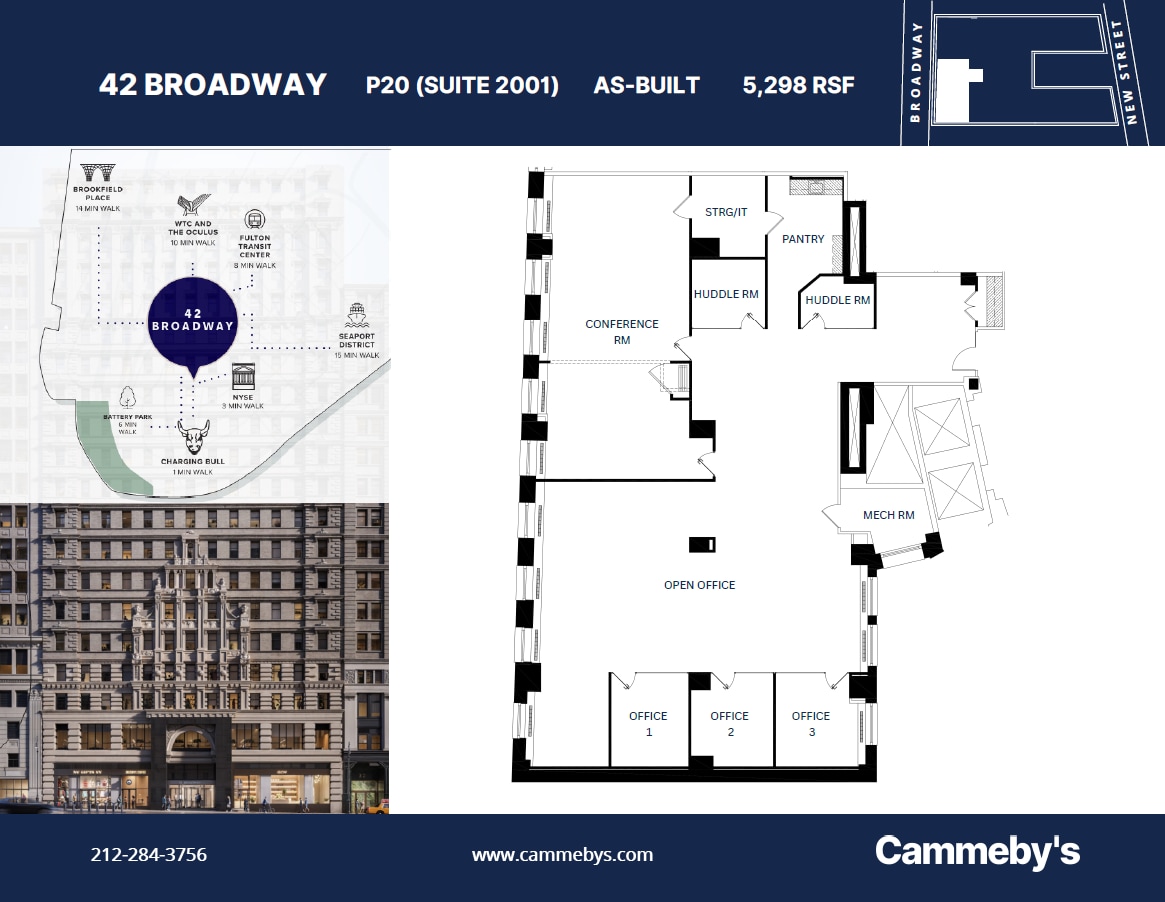 42 Broadway, New York, NY à louer Plan d’étage– Image 1 sur 7