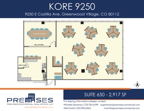 9250 E Costilla Ave, Greenwood Village, CO à louer Plan d’étage– Image 1 sur 1