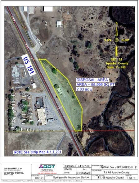 264 Main st, Springerville, AZ à vendre - Aérien – Image 2 sur 6