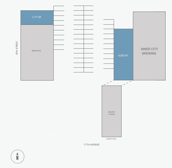 822 11th Ave SW, Calgary, AB à louer - Plan de site – Image 2 sur 3