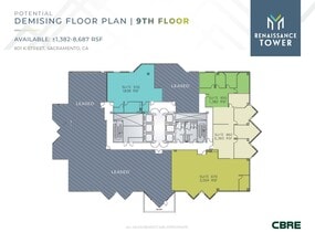 801 K St, Sacramento, CA à louer Plan d’étage– Image 2 sur 2