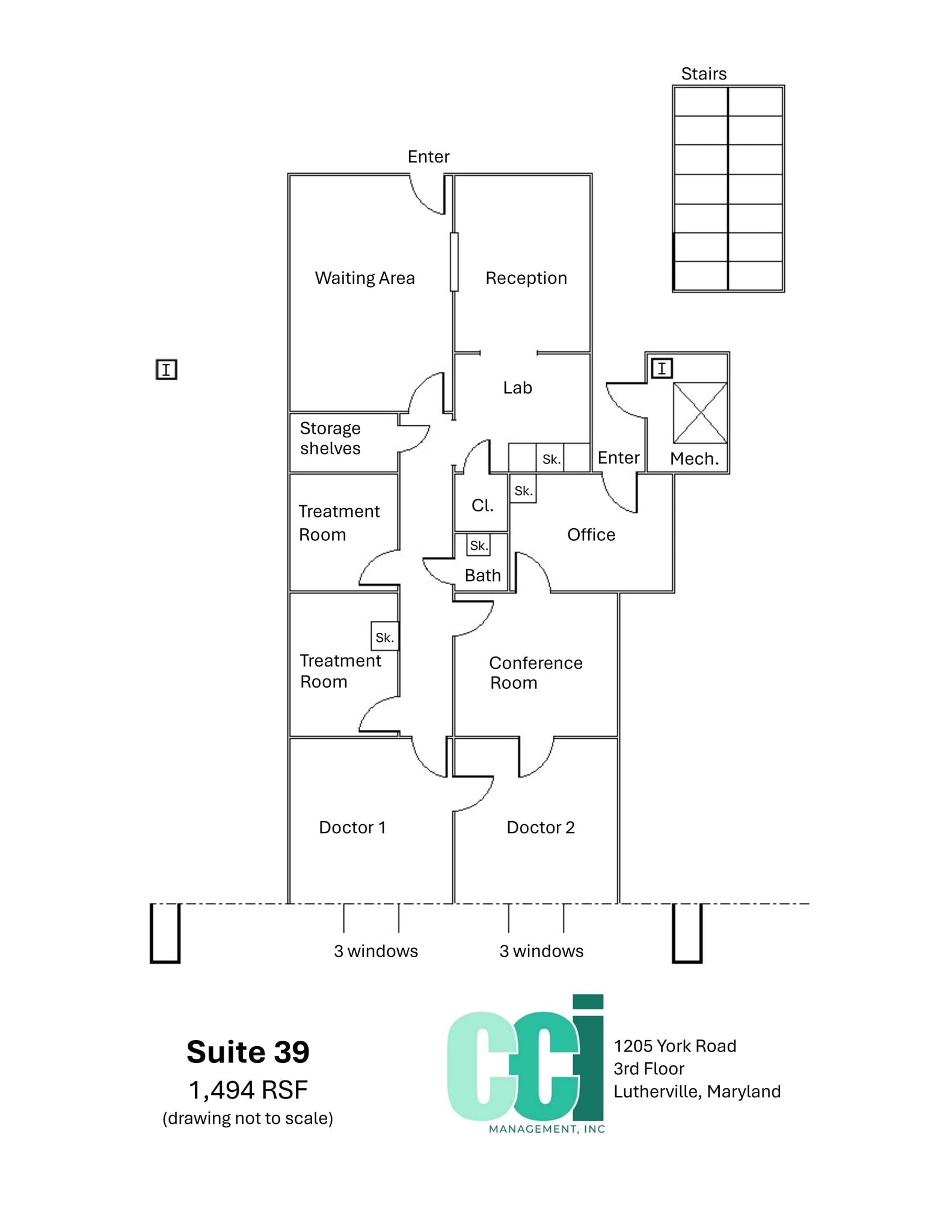 1205 York Rd, Lutherville, MD à louer Plan de site– Image 1 sur 2