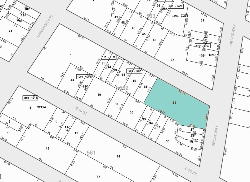 799 Broadway, New York, NY à louer - Plan cadastral – Image 2 sur 8