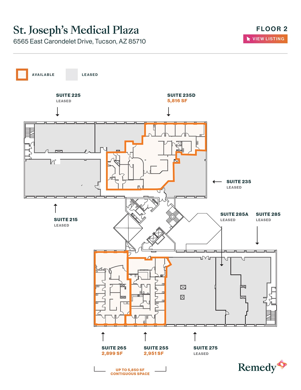 6565 E Carondelet Dr, Tucson, AZ à louer Plan d’étage– Image 1 sur 1