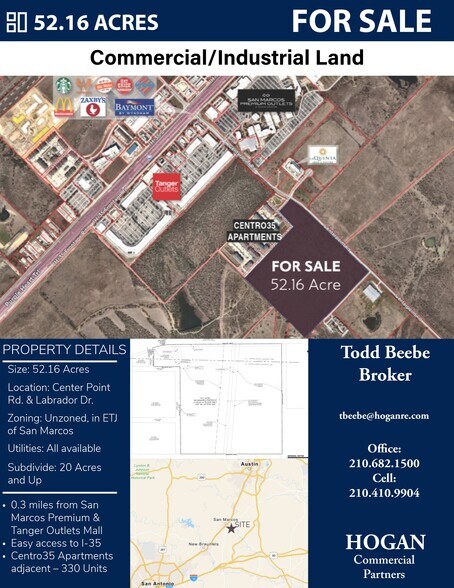 Center Point Rd, San Marcos, TX à vendre - Photo de l’immeuble – Image 2 sur 5