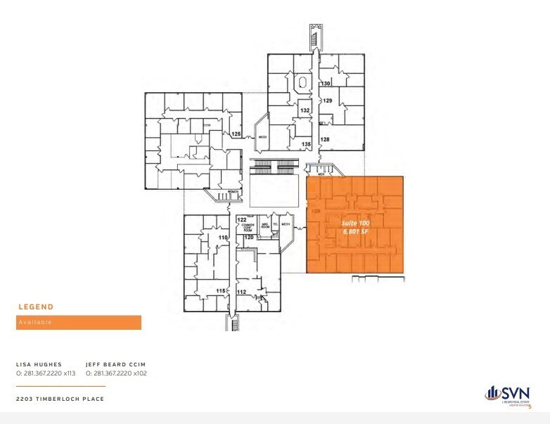 2203 Timberloch Pl, The Woodlands, TX à louer Plan d’étage– Image 1 sur 1