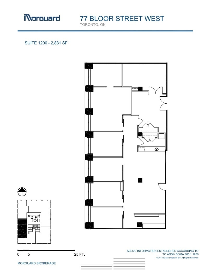 77 Bloor St W, Toronto, ON à louer Plan d’étage– Image 1 sur 1