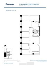 77 Bloor St W, Toronto, ON à louer Plan d’étage– Image 1 sur 1