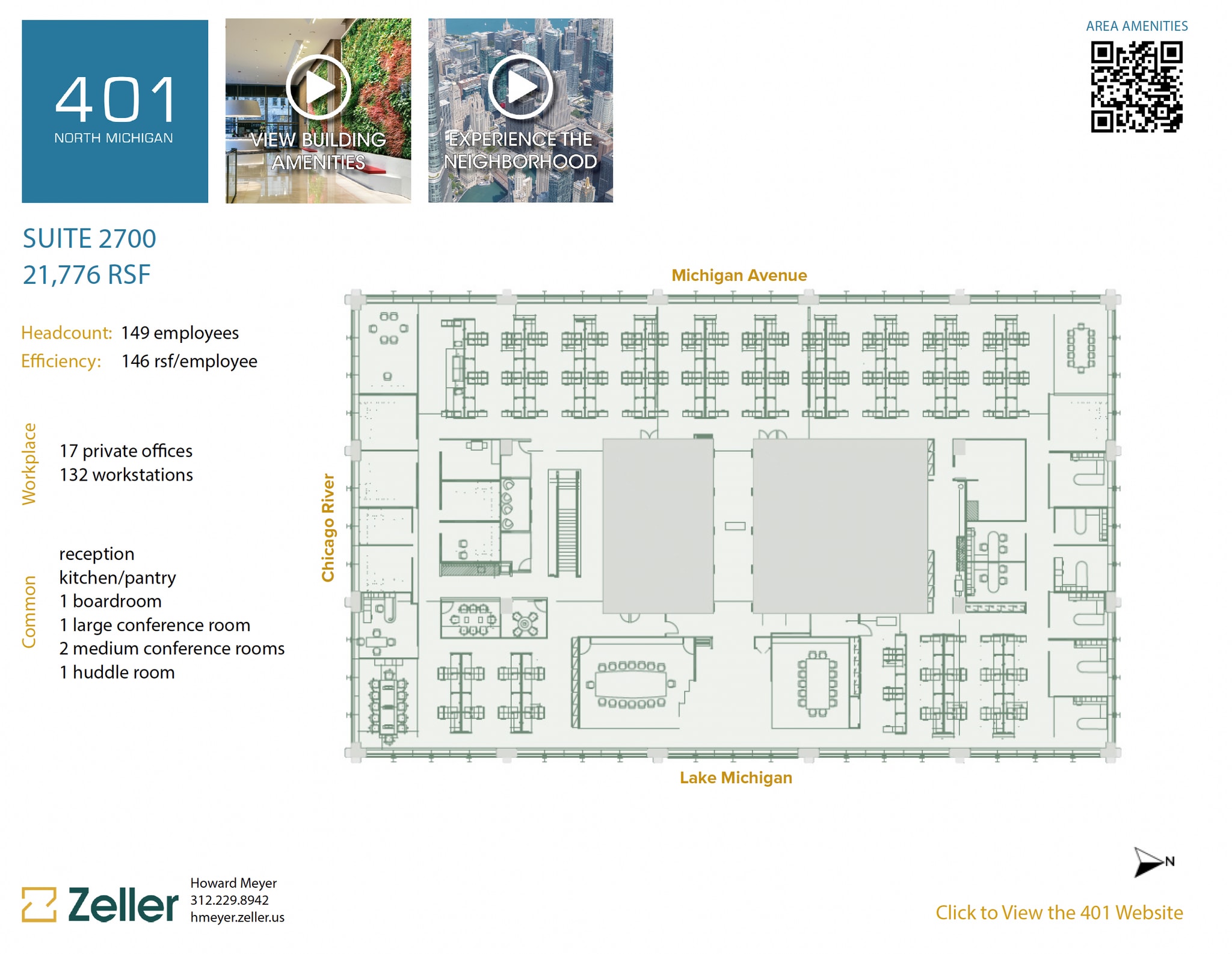 401 N Michigan Ave, Chicago, IL à louer Plan d’étage– Image 1 sur 3
