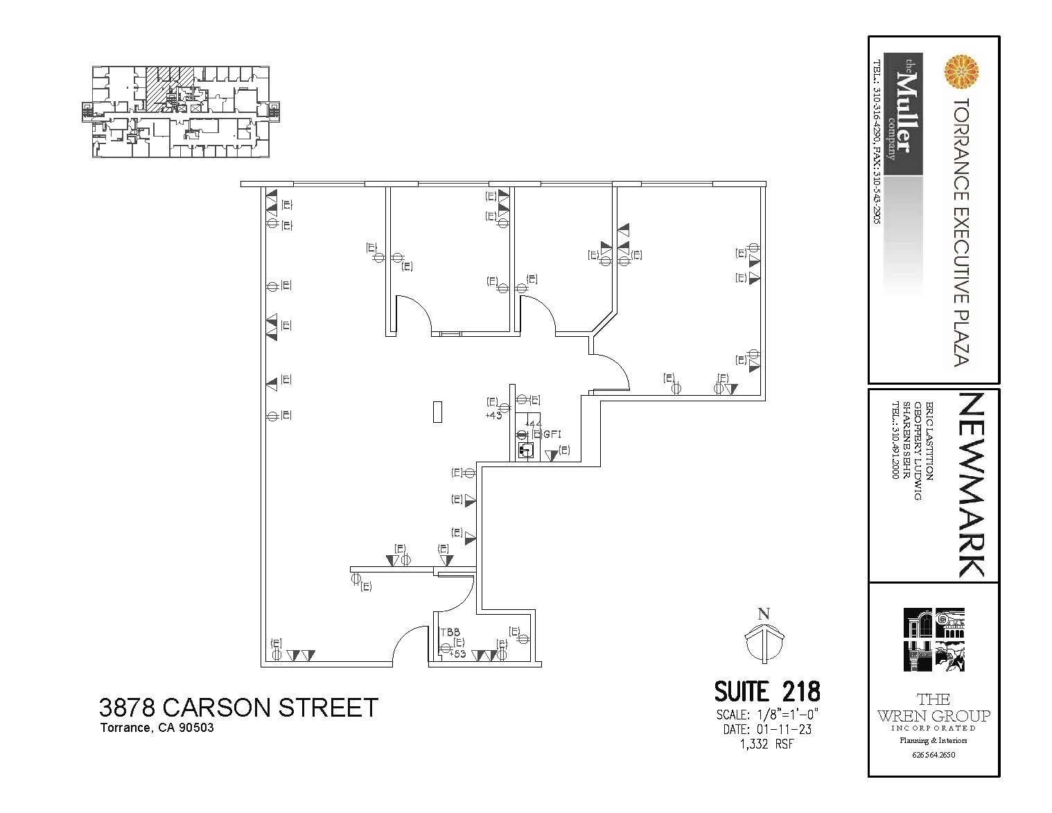 3848 W Carson St, Torrance, CA à louer Plan d’étage– Image 1 sur 1