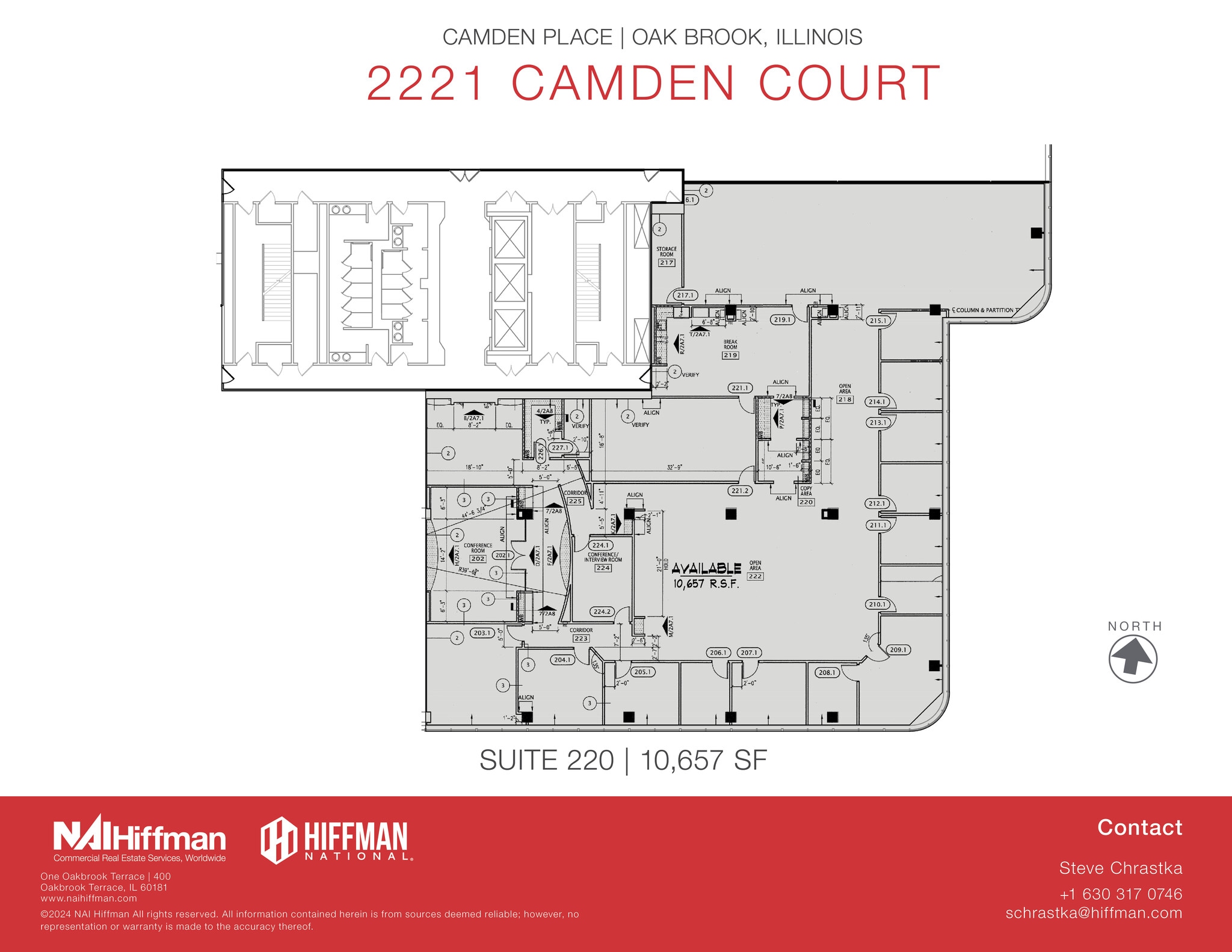 2221 Camden Ct, Oak Brook, IL à louer Plan d’étage– Image 1 sur 2
