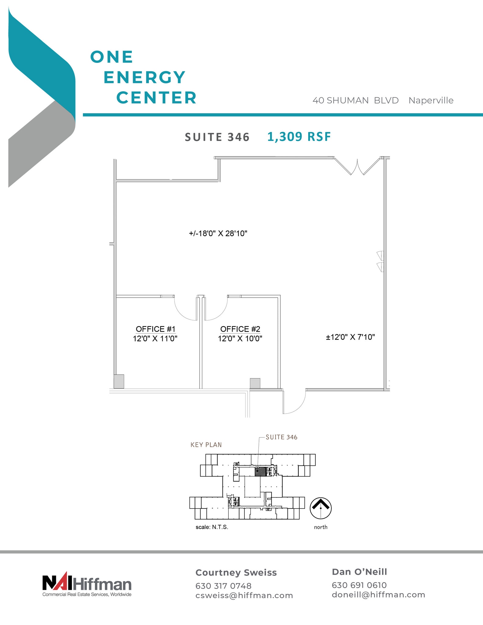40 Shuman Blvd, Naperville, IL à louer Plan d’étage– Image 1 sur 1