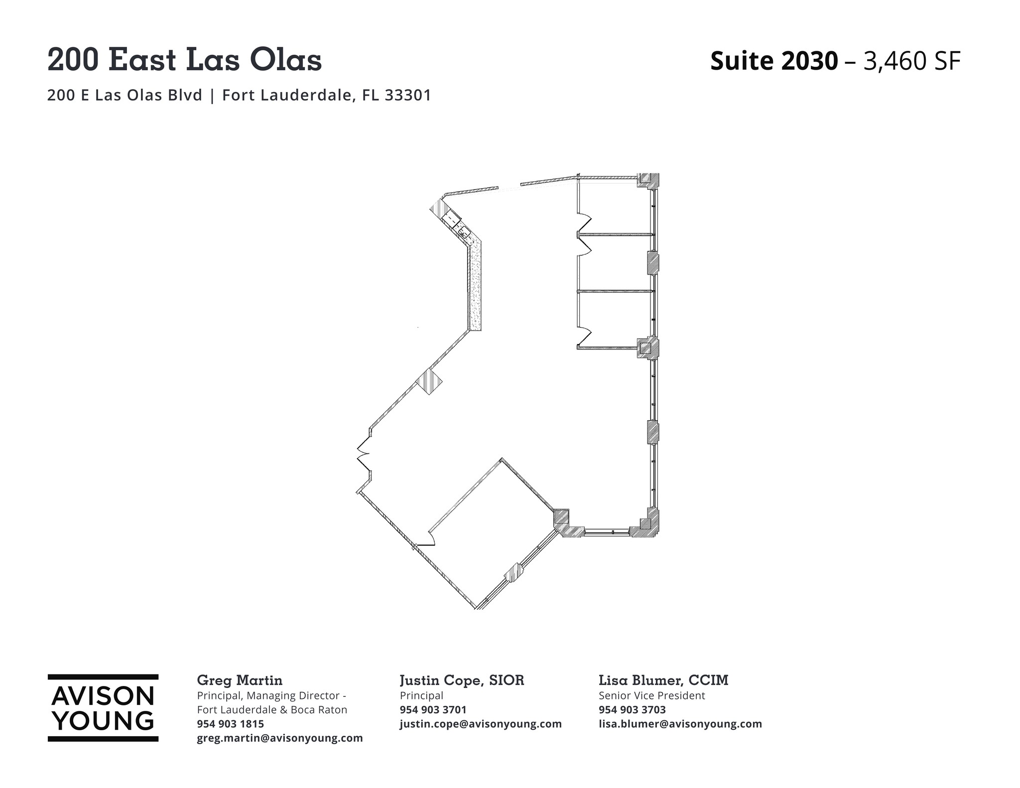 200 E Las Olas Blvd, Fort Lauderdale, FL à louer Plan de site– Image 1 sur 1