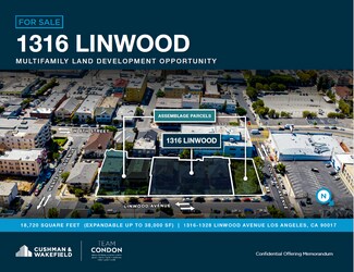 Plus de détails pour 1316 Linwood Ave, Los Angeles, CA - Terrain à vendre