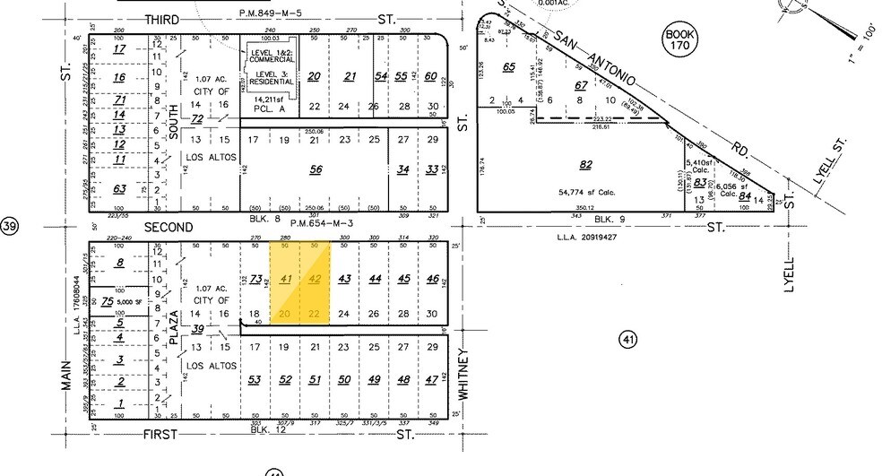 280 2nd St, Los Altos, CA à louer - Plan cadastral – Image 3 sur 23