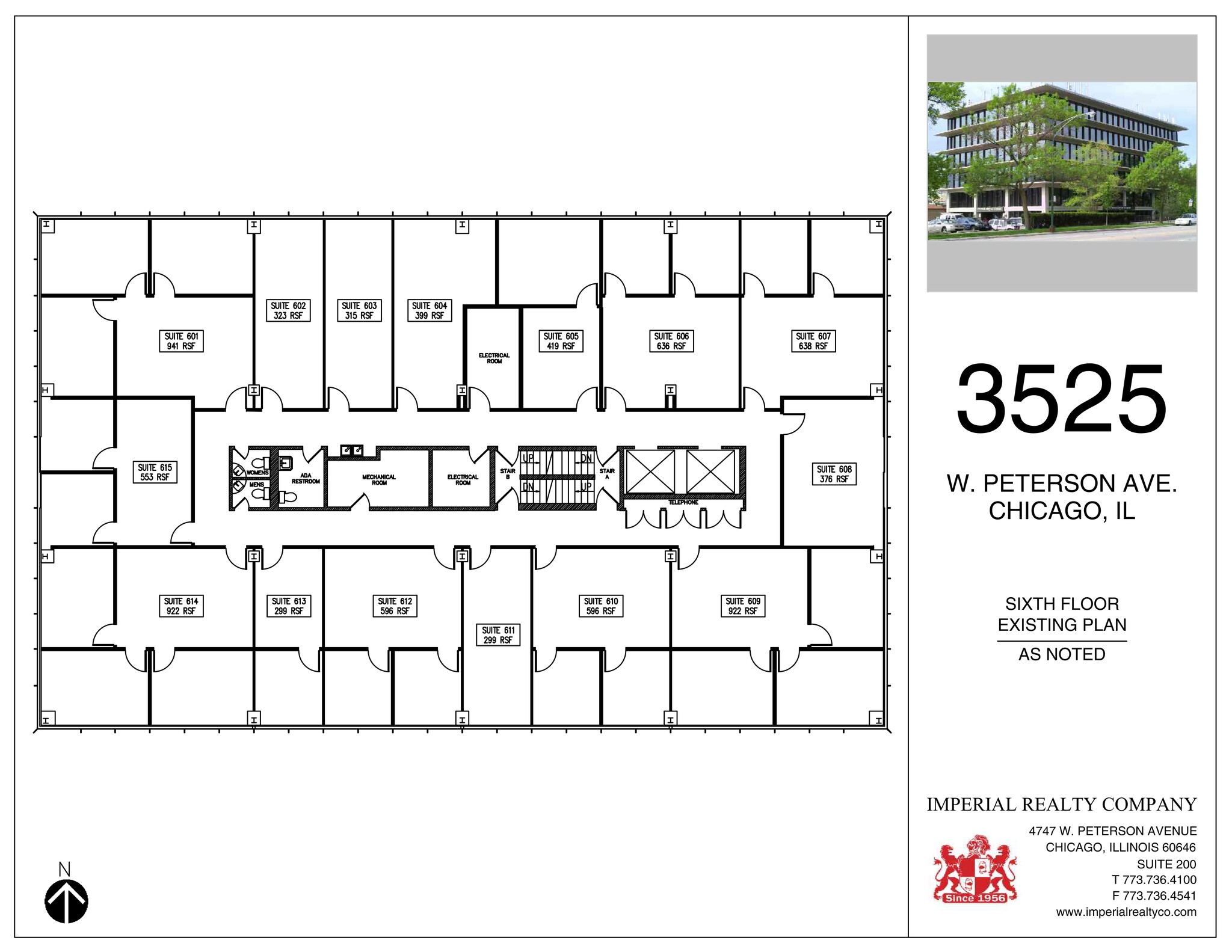 3525 W Peterson Ave, Chicago, IL à louer Plan de site– Image 1 sur 2