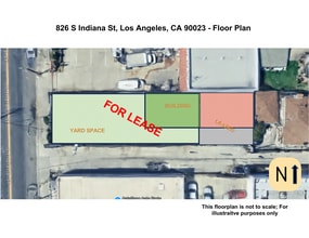 826 S Indiana St, Los Angeles, CA à louer Plan d’étage– Image 1 sur 6