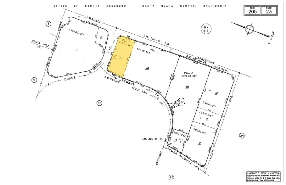 595 Lawrence Expy, Sunnyvale, CA à vendre - Plan cadastral – Image 2 sur 45