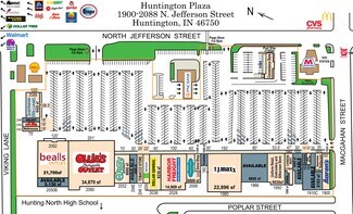 Plus de détails pour 1900-2092 N Jefferson St, Huntington, IN - Local commercial à louer