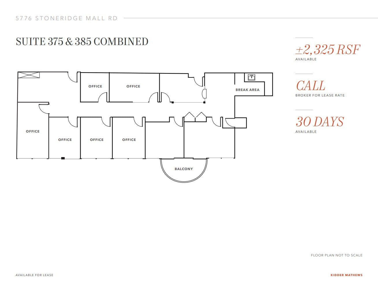 5776 Stoneridge Mall Rd, Pleasanton, CA à louer Plan d’étage– Image 1 sur 1