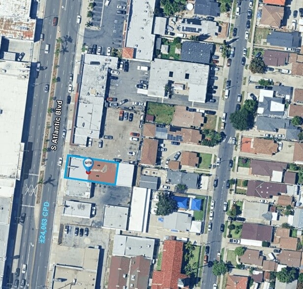 6138 Atlantic Blvd, Maywood, CA à louer - Aérien – Image 2 sur 2