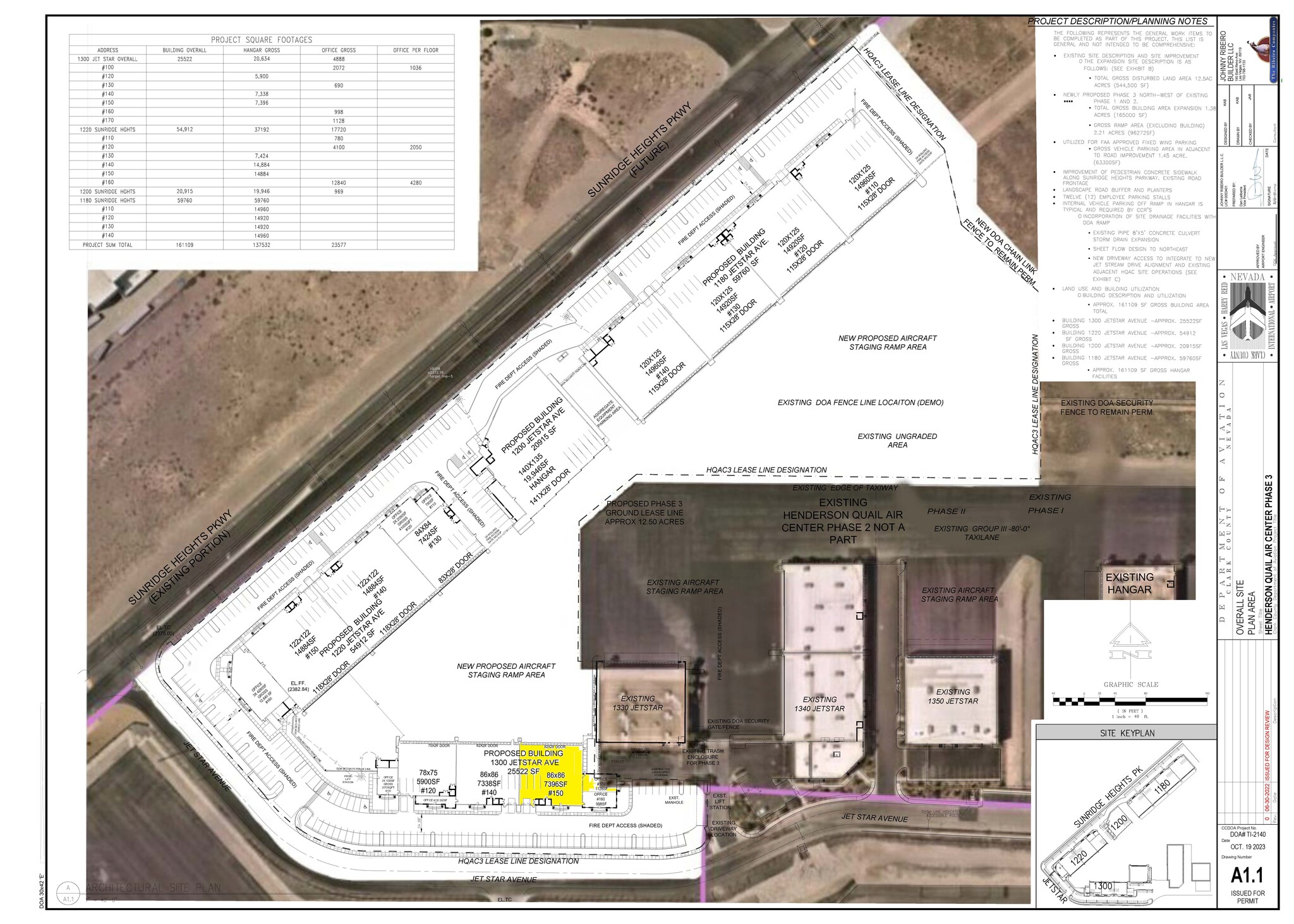 1180 - 1300 JetStar Ave. Ave, Henderson, NV à louer Plan de site– Image 1 sur 3