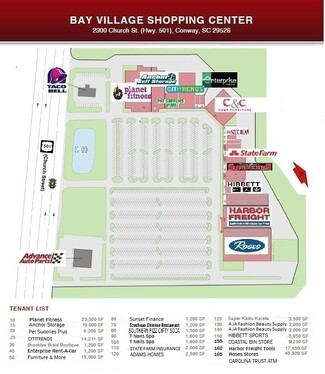 Plus de détails pour 2300 Church St, Conway, SC - Bureau/Local commercial à louer
