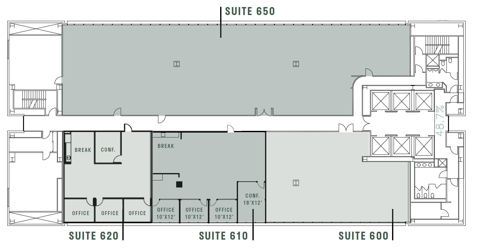 451 A St, San Diego, CA à louer Plan d’étage– Image 1 sur 1