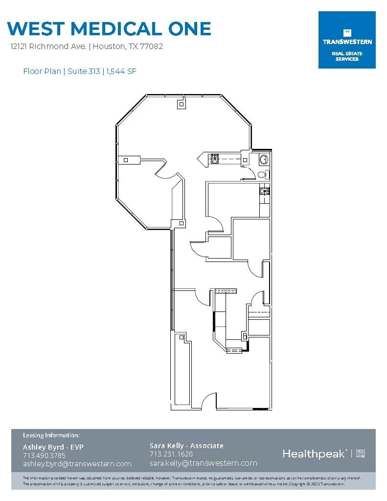 12121 Richmond Ave, Houston, TX à louer Plan d’étage– Image 1 sur 1
