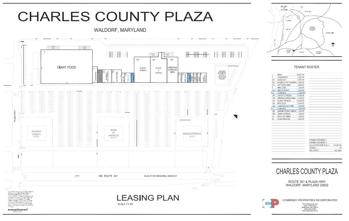 3297 Crain Hwy, Waldorf, MD à louer Plan de site– Image 1 sur 1