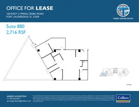 100 W Cypress Creek Rd, Fort Lauderdale, FL à louer Plan d’étage– Image 1 sur 1