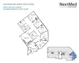 6183 Paseo del Norte, Carlsbad, CA à louer Plan d’étage– Image 1 sur 1
