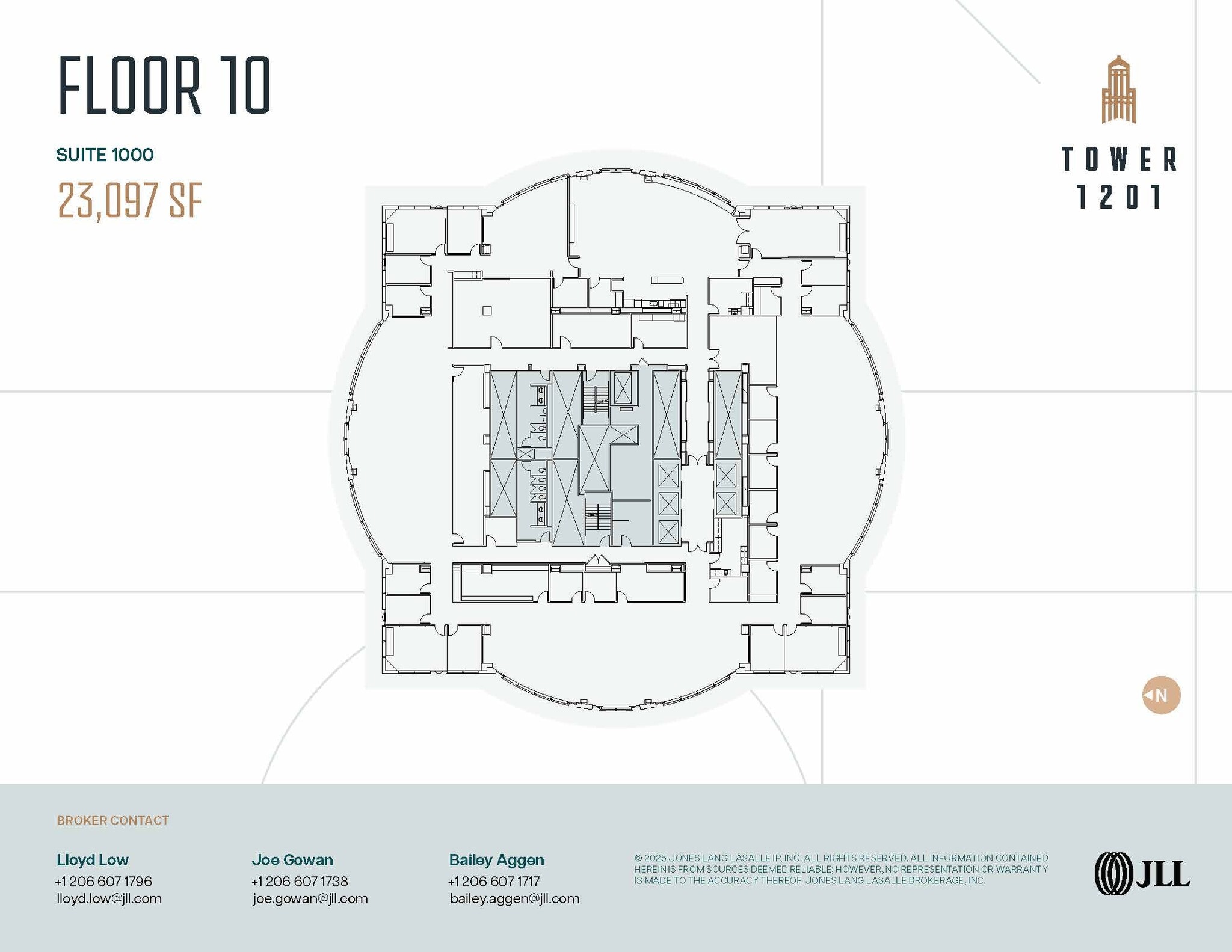 1201 3rd Ave, Seattle, WA à louer Plan d’étage– Image 1 sur 1