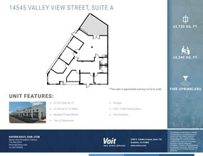 14515-14565 Valley View Ave, Santa Fe Springs, CA à louer Plan d’étage– Image 1 sur 1