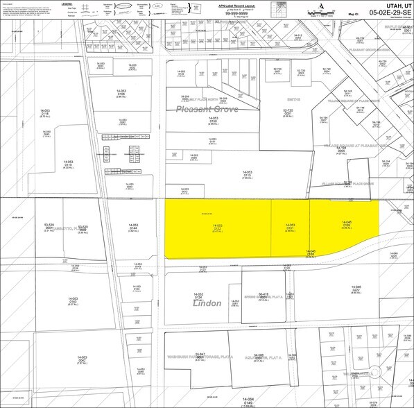 1005 S Main St, Lindon, UT à vendre - Plan cadastral – Image 3 sur 3