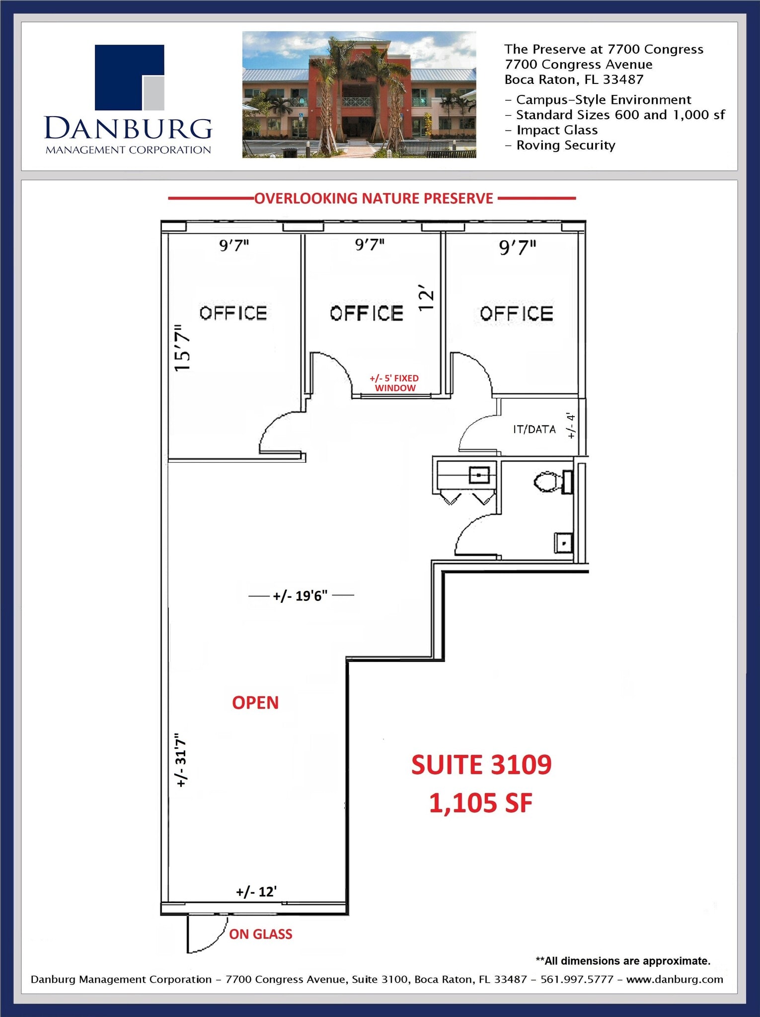 7700 Congress Ave, Boca Raton, FL à louer Plan d’étage– Image 1 sur 1