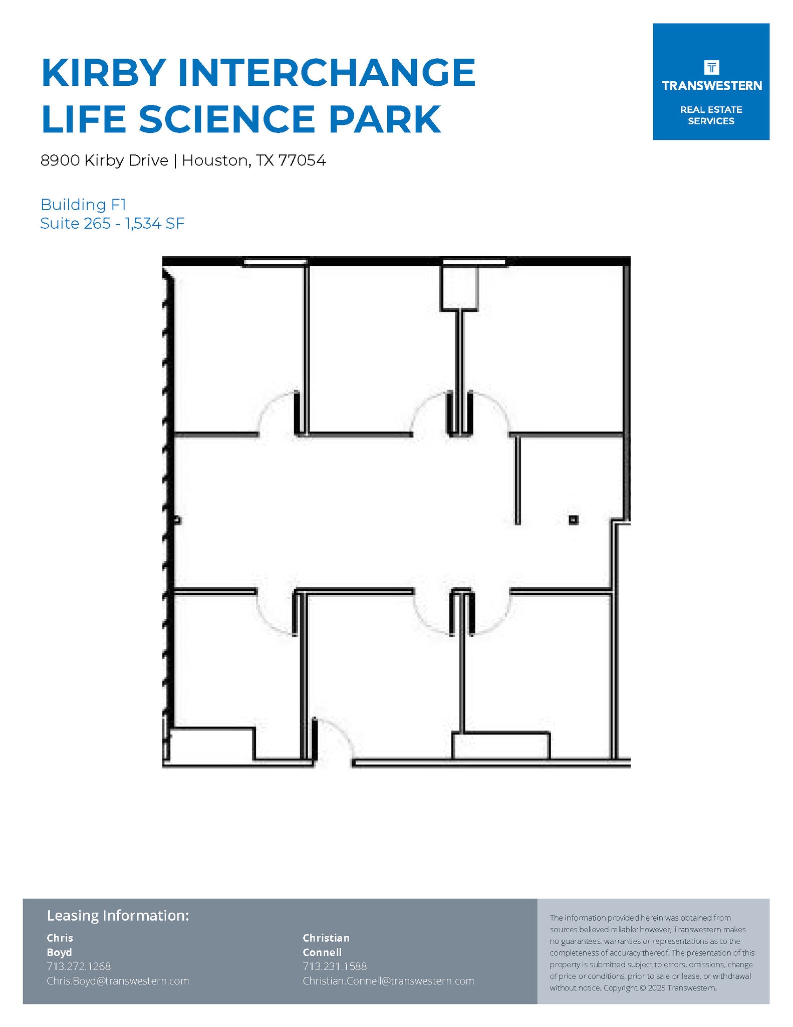 8901-8933 Interchange Dr, Houston, TX à louer Plan d’étage– Image 1 sur 1