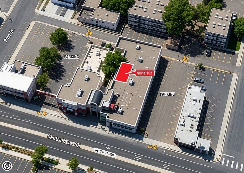 1606 Central Ave SE, Albuquerque, NM à louer - Photo de l’immeuble – Image 2 sur 5