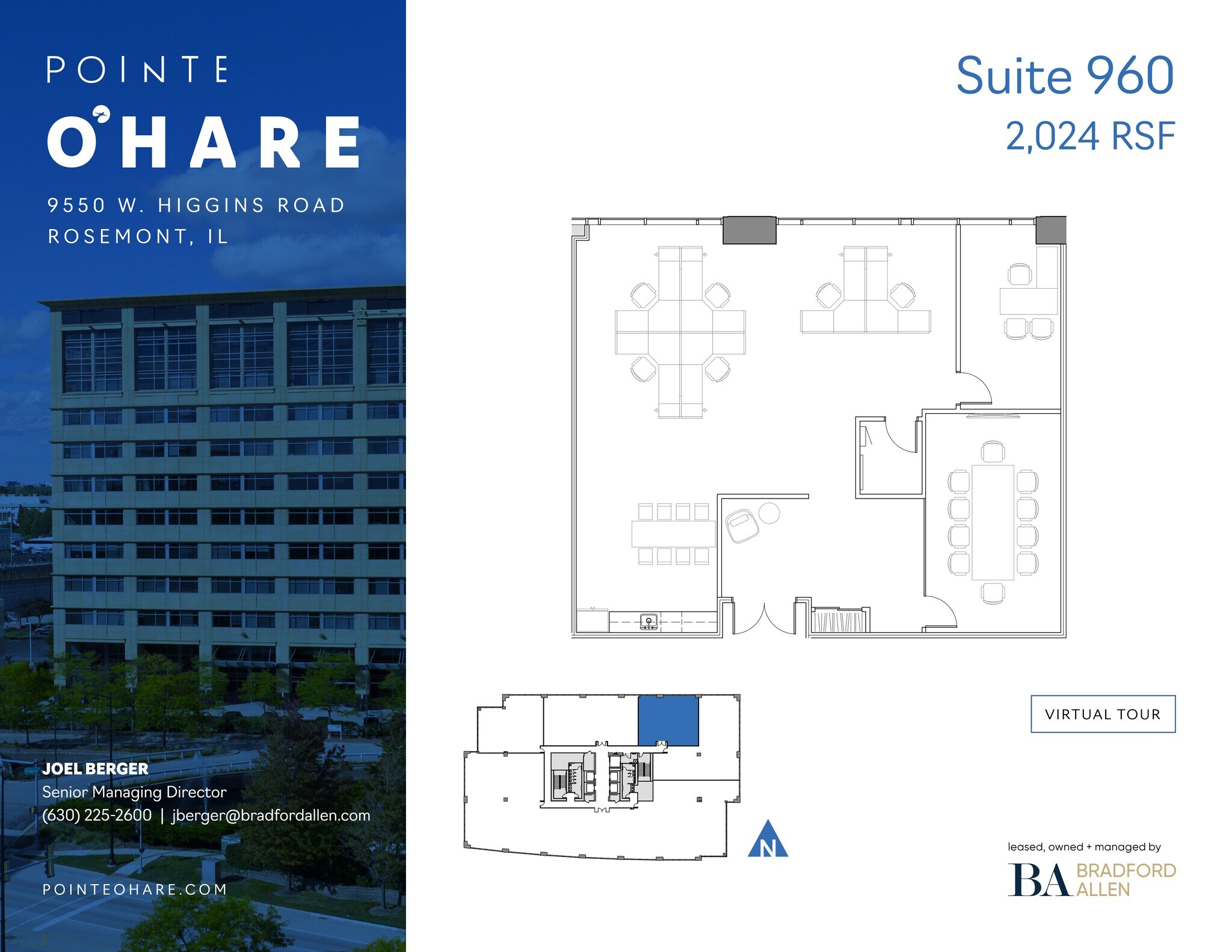 9550 W Higgins Rd, Rosemont, IL à louer Plan de site– Image 1 sur 2
