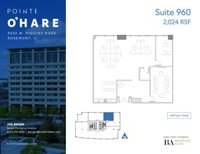 9550 W Higgins Rd, Rosemont, IL à louer Plan de site– Image 1 sur 2