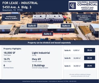 Plus de détails pour 5452 Hagner Rd, Beaumont, TX - Industriel/Logistique à louer