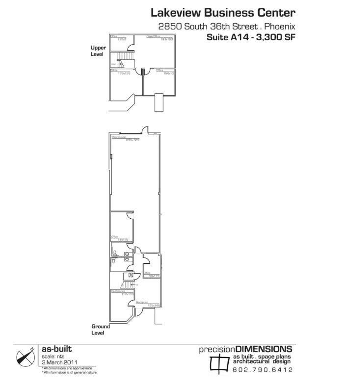 3001 S 35th St, Phoenix, AZ à louer Plan d’étage– Image 1 sur 1