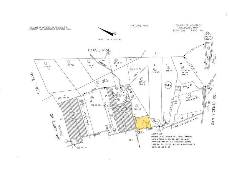 27725 Iverson Road, Gonzales, CA à vendre - Plan cadastral – Image 3 sur 3